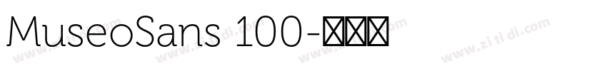 MuseoSans 100字体转换